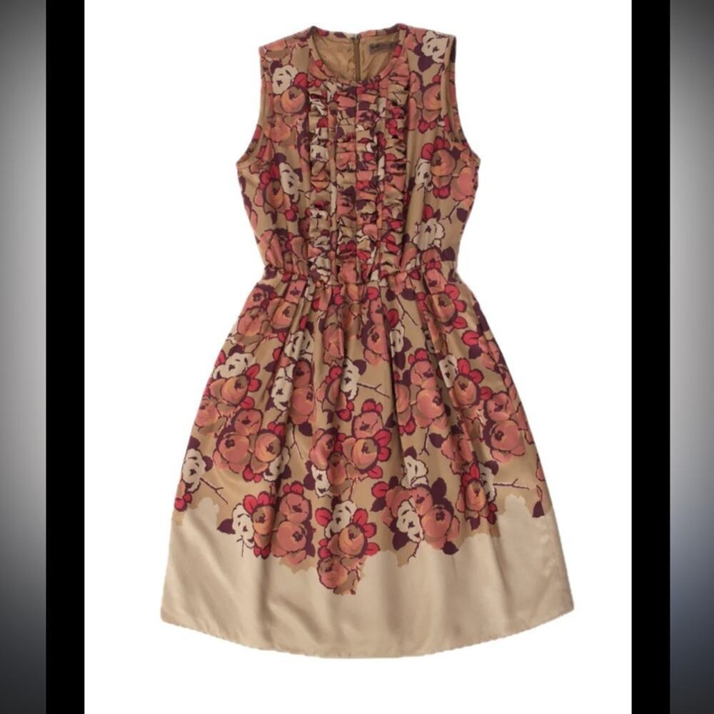 Etro Printed Silk Sleeveless Dress Sz 6
